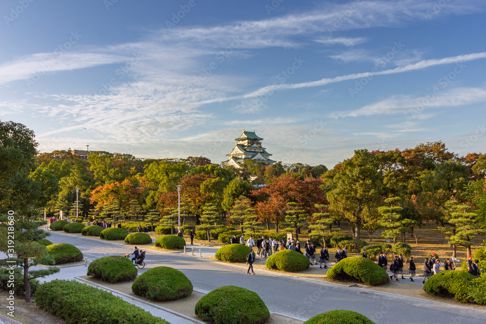 Osaka Castle, one of Japan most famous landmarks, built in 1583 played a major role in the unification of Japan by that time.