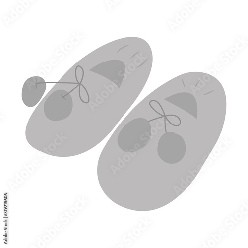 House slipper vector icon. house slipper vector isolated on white background.