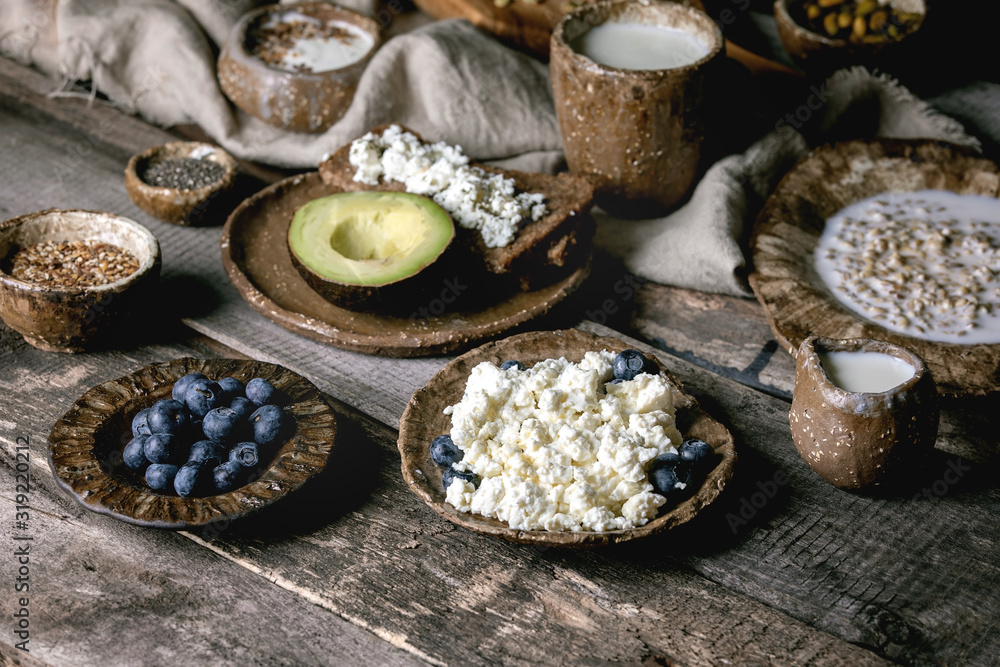 Fototapeta premium Healthy breakfast variety