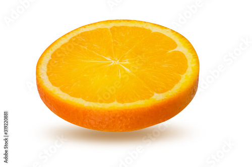 Orange isolated on white background with clipping path