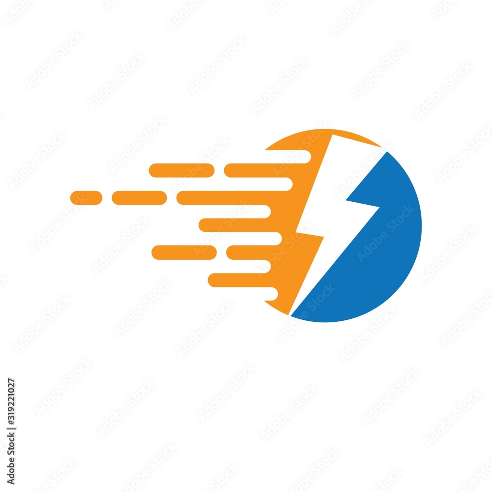 Thunderbolt logo vector icon Thunderbolt logo vector icon