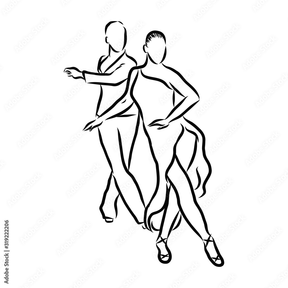 Fototapeta premium man and woman dancing