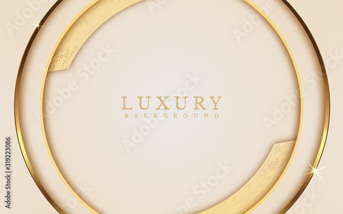Luxury Gold Background with metal texture and Expensive mustard shades in 3d abstract style. Illustration from vector about modern template design for strong feeling and technology and futurism.