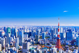東京　都市風景　風景　日本　Tokyo　景気　経済　金融　青空　ランドマーク　シンボル　パノラマ