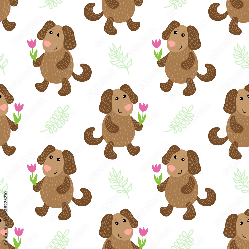 Cute cartoon dog Cute cartoon dog