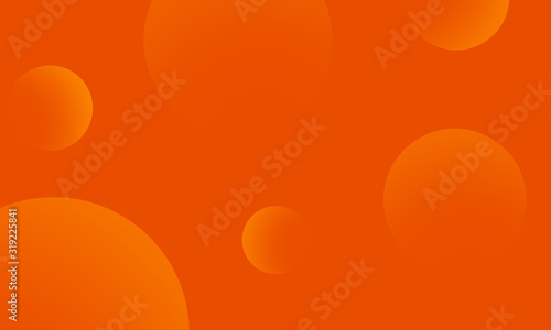 Orange circles gradient on orange abstract background. Modern graphic design element.