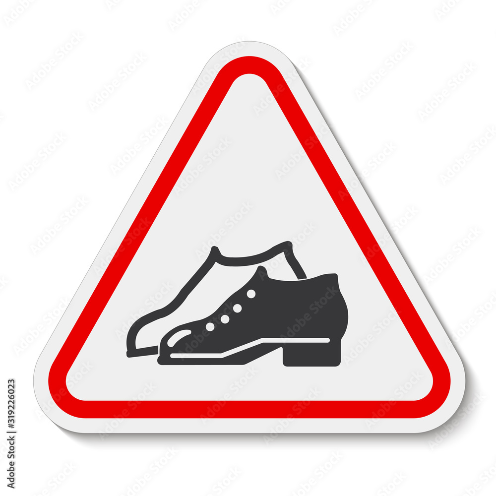 Symbol Enclosed Shoes Are Required In The Manufacturing Area sign Isolate On White Background,Vector Illustration EPS.10 Symbol Enclosed Shoes Are Required In The Manufacturing Area sign Isolate On White Background,Vector Illustration EPS.10
