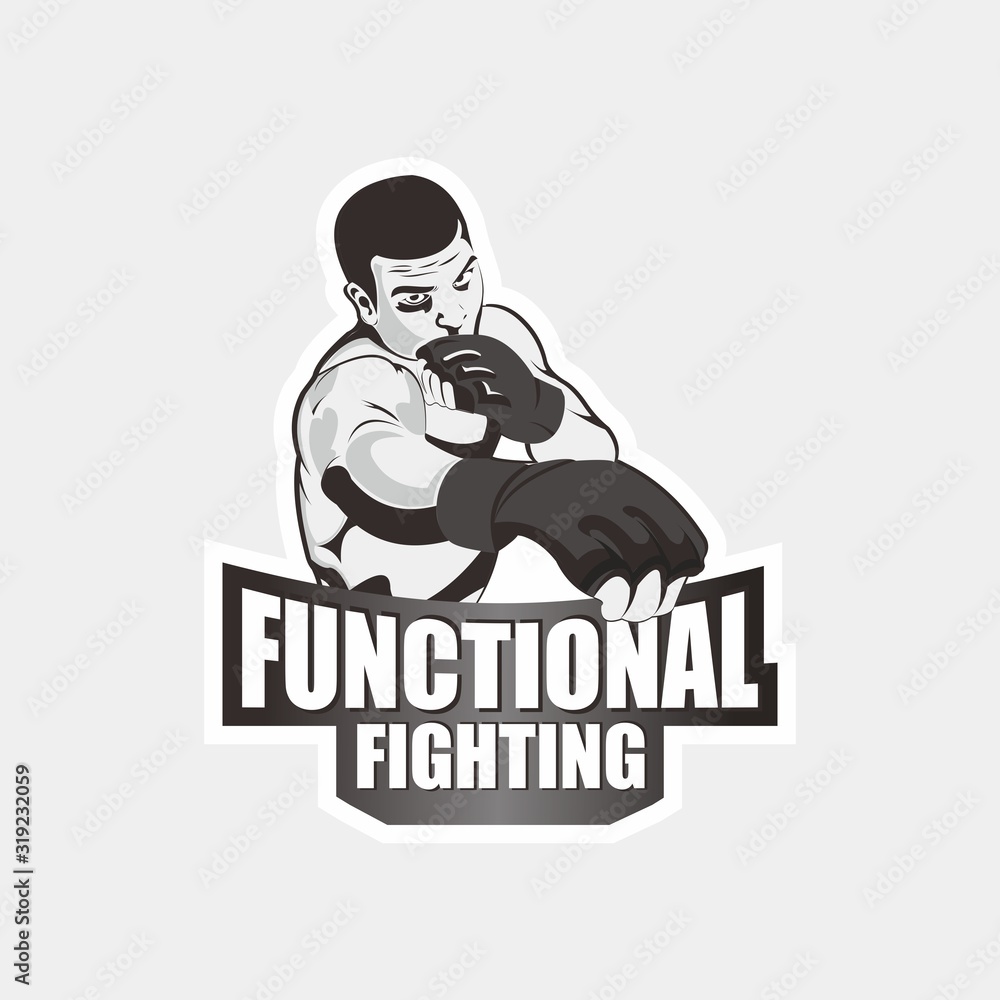 Fight club professional logo design Fight club professional logo design