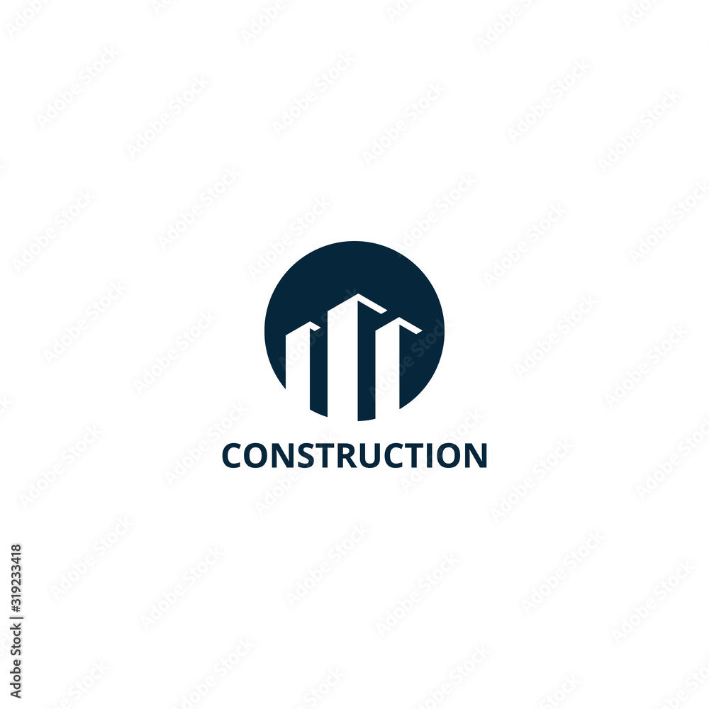 Building Construction Real Estate Logo Template Vector Icon Building Construction Real Estate Logo Template Vector Icon