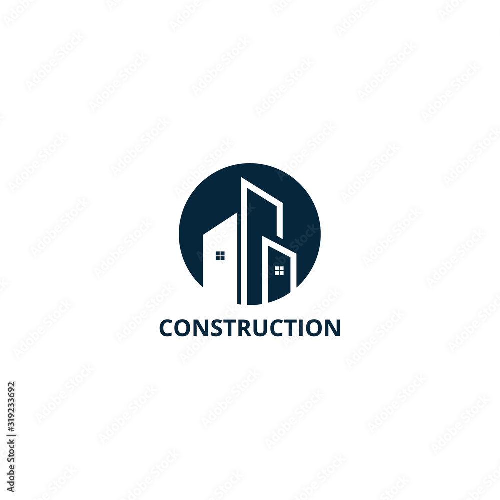 Building Construction Real Estate Logo Template Vector Icon Building Construction Real Estate Logo Template Vector Icon