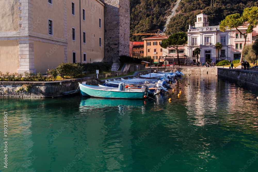 Small port in the center of Riva del Garda.