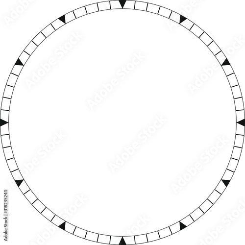 clock face blank , Vector illustration