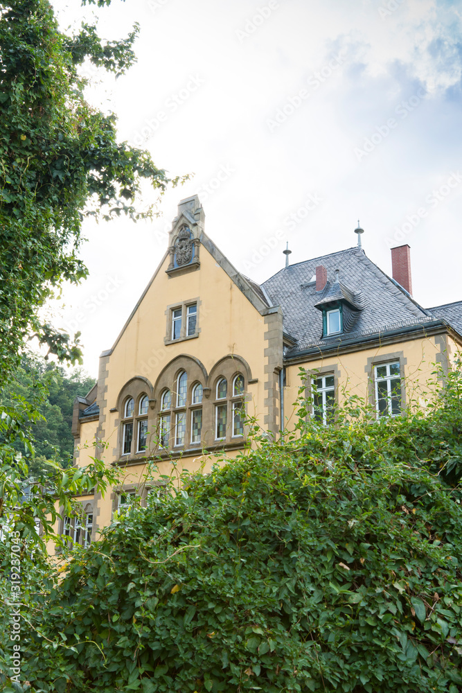 yellow historical building in  Sankt Goar, Germany