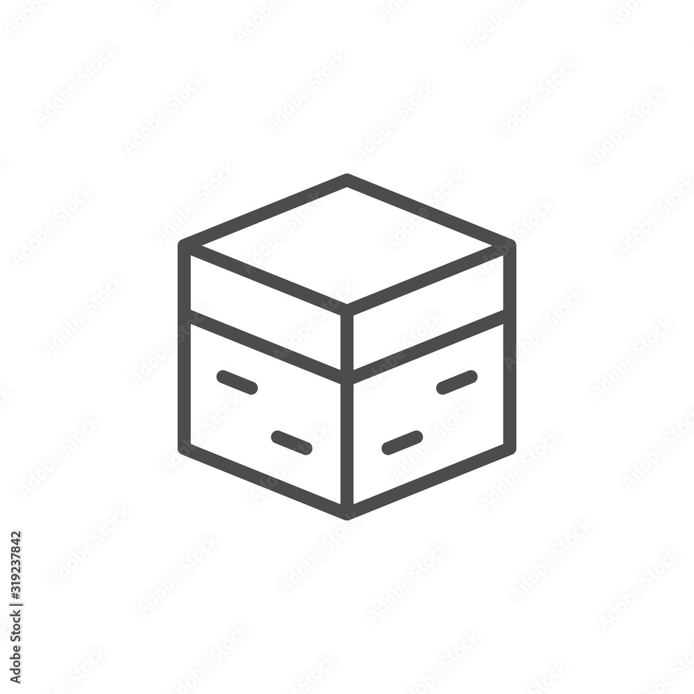 Soil structure line outline icon Soil structure line outline icon