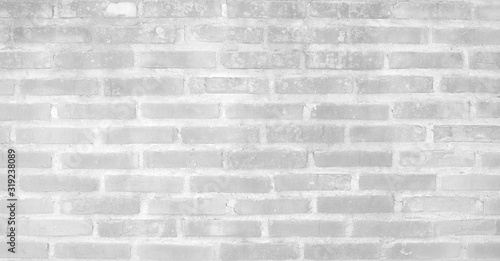 White brick wall masonry background for design