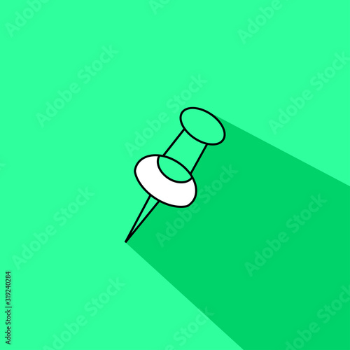 push pin liner fill vector icon - ui icon vector
