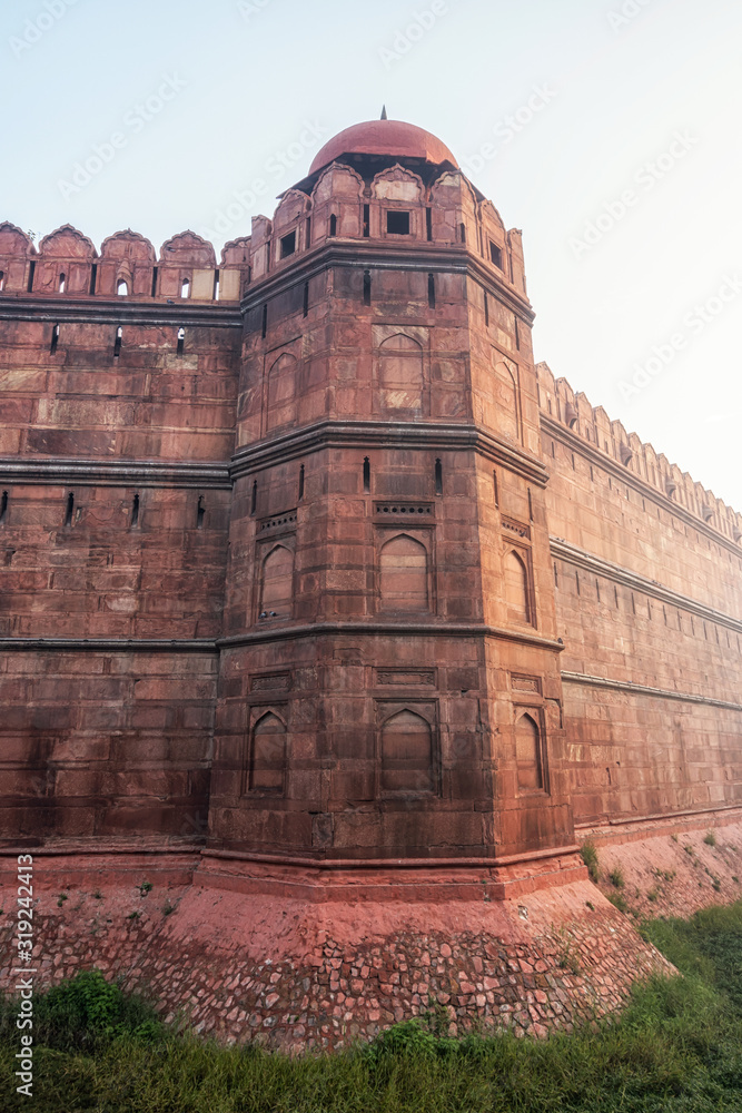 red fort fortress wall