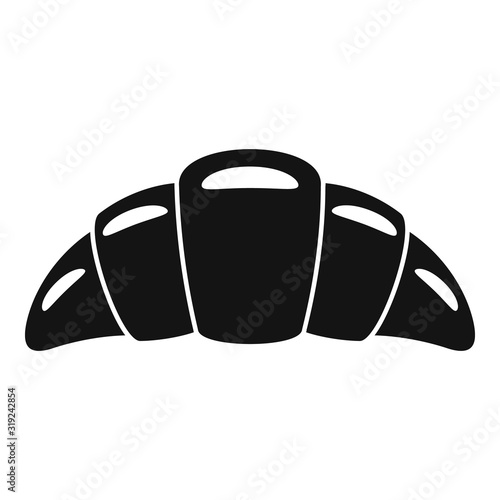 Croissant icon. Simple illustration of croissant vector icon for web design isolated on white background