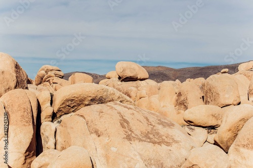 Huge rocks in Joashua tree national park