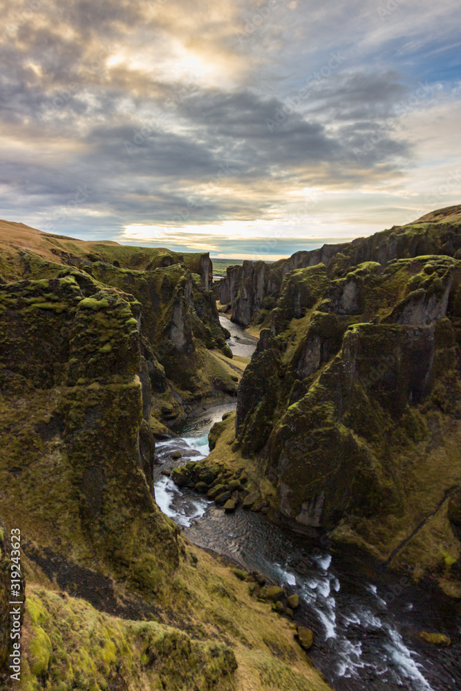 Fjadrargljufur Canyon in the south of Iceland Fjadrargljufur Canyon in the south of Iceland