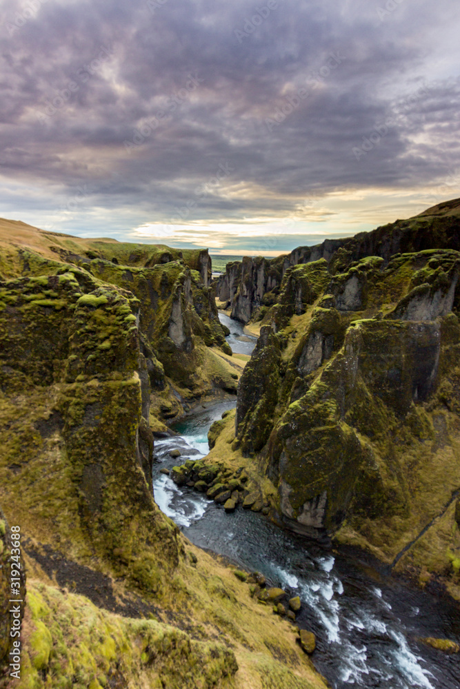 Fjadrargljufur Canyon in the south of Iceland Fjadrargljufur Canyon in the south of Iceland