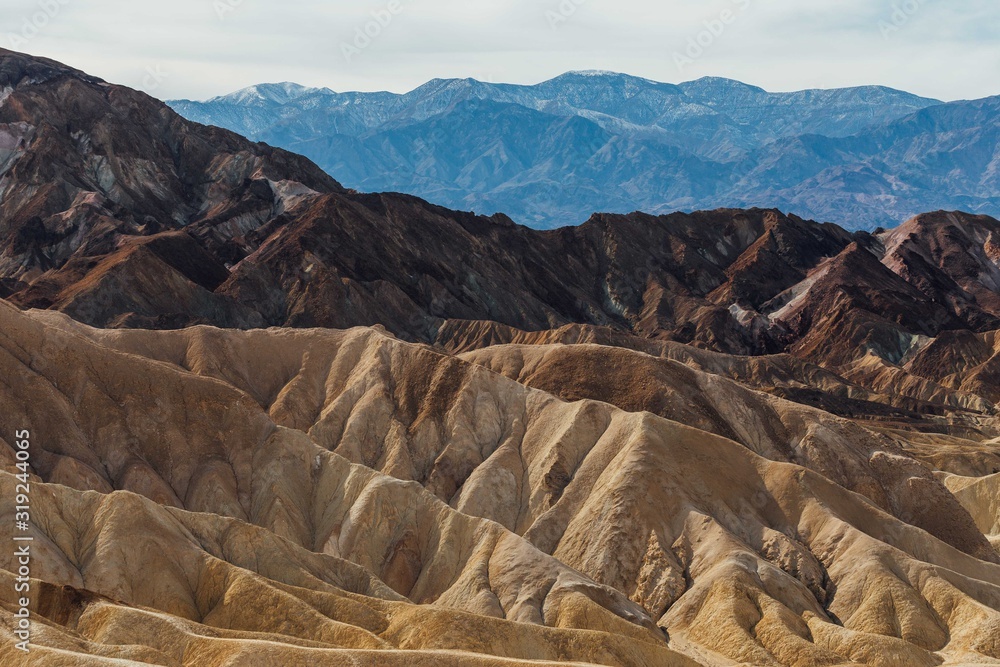 The view from Zabriskie point  at Death Valley / California