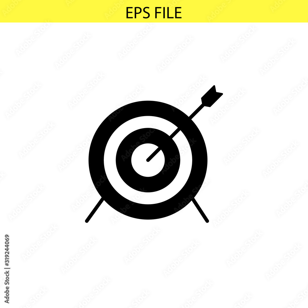 Target, Market trend icon. EPS vector file Target, Market trend icon. EPS vector file