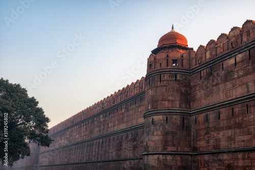 red fort fortress wall