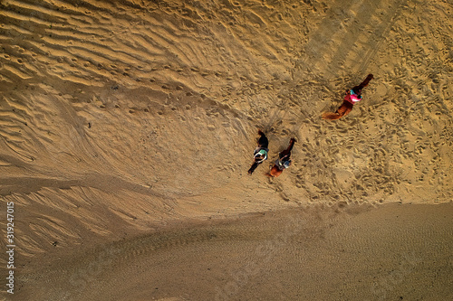 Aerial view Riding Horse 