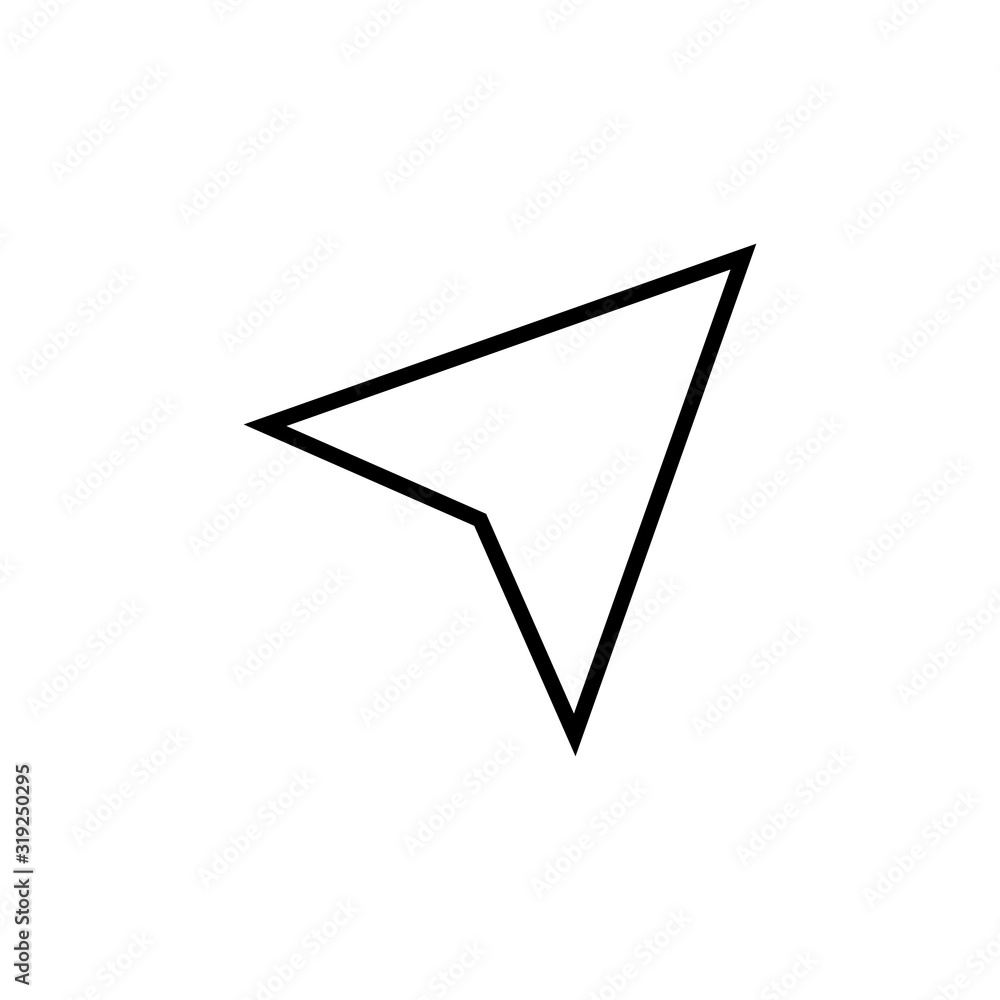 Fototapeta premium Compass vector icon template. Compass icons on white background.