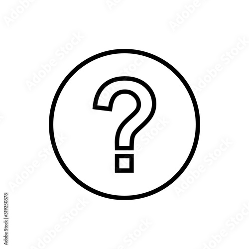 Faq icon. Question mark vector icon. information sign icon.