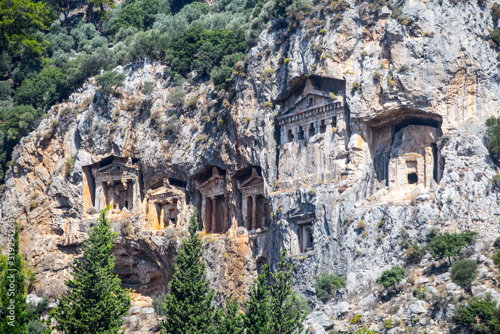 Lycian Tombs in Turkey
