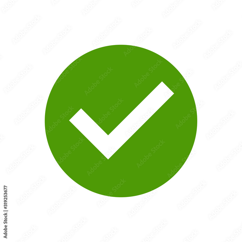 OK icon vector. check icon vector. check mark icon. check list button OK icon vector. check icon vector. check mark icon. check list button