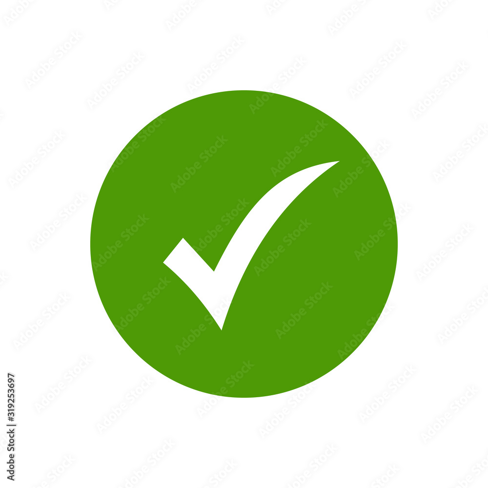 OK icon vector. check icon vector. check mark icon. check list button OK icon vector. check icon vector. check mark icon. check list button