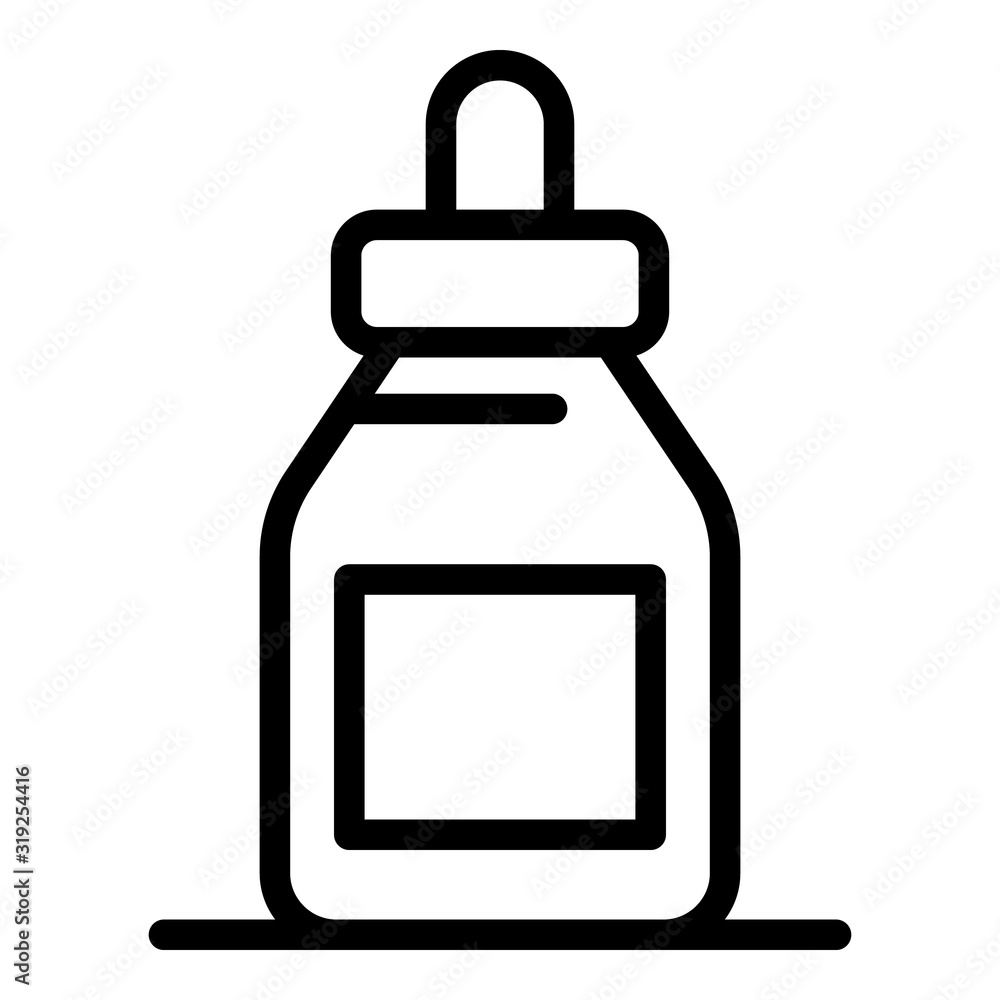 Nose drops icon. Outline nose drops vector icon for web design isolated on white background Nose drops icon. Outline nose drops vector icon for web design isolated on white background