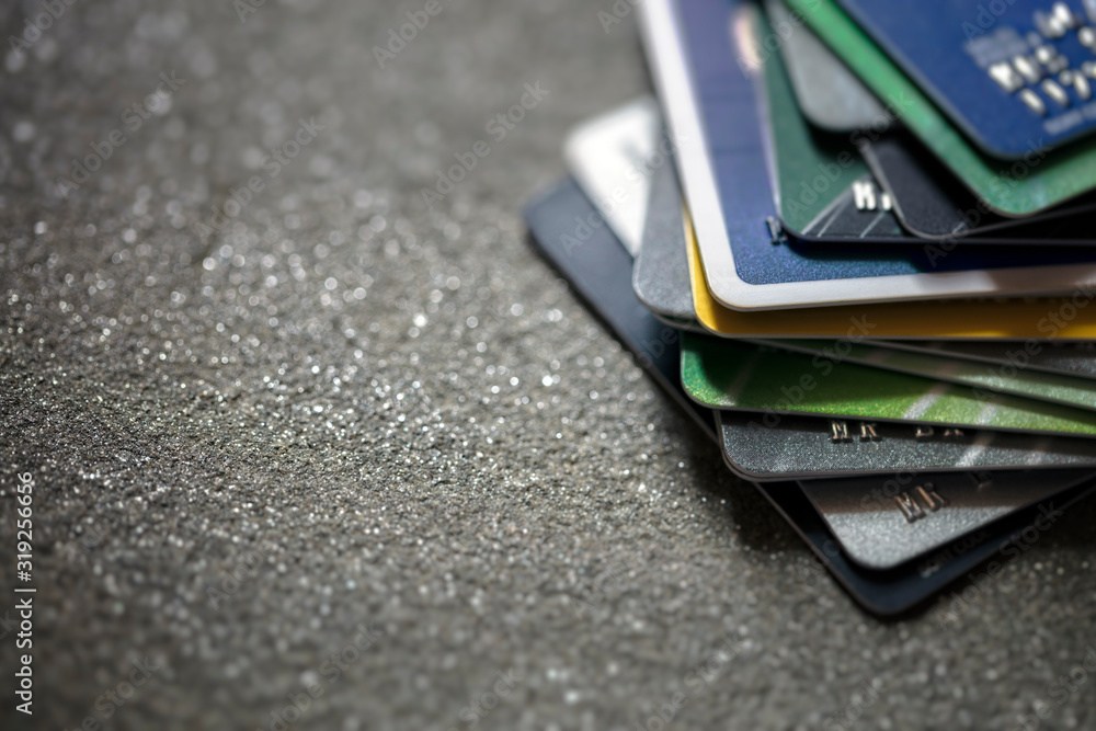 Credit cards background