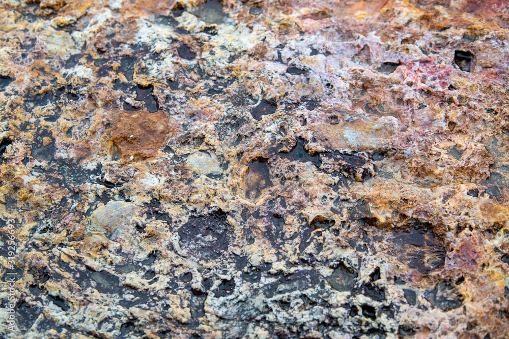 Naklejka premium まだら模様の岩