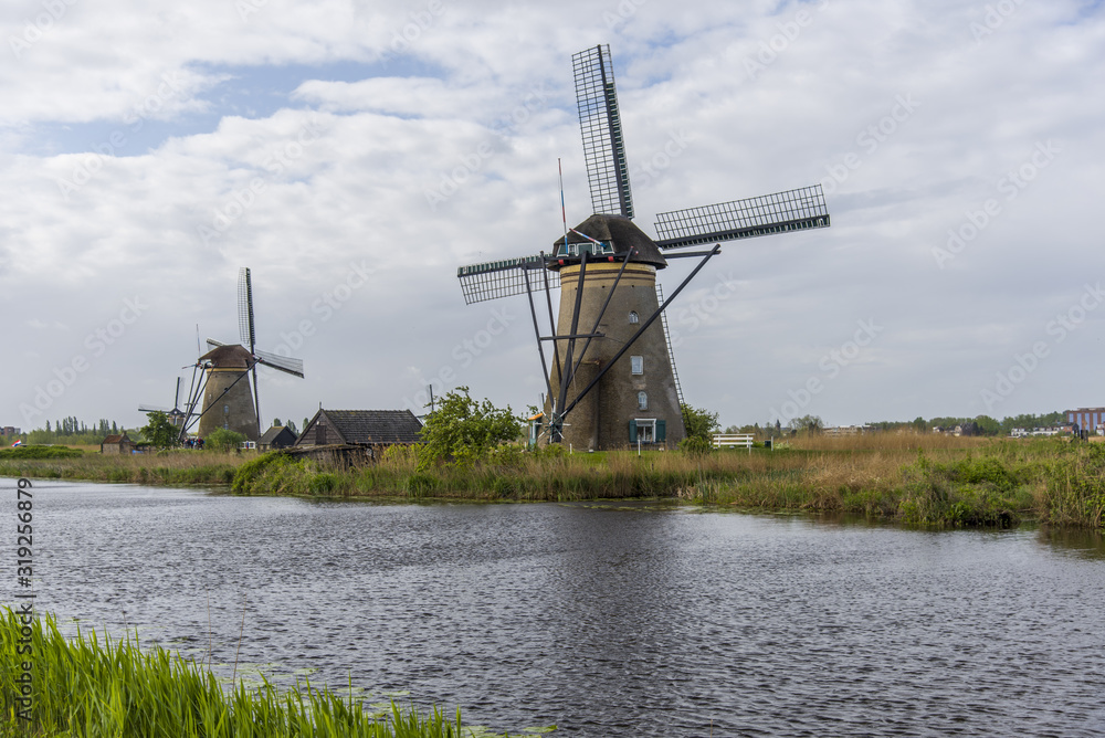 Travel in Netherlands . traditional Holland - Windmills