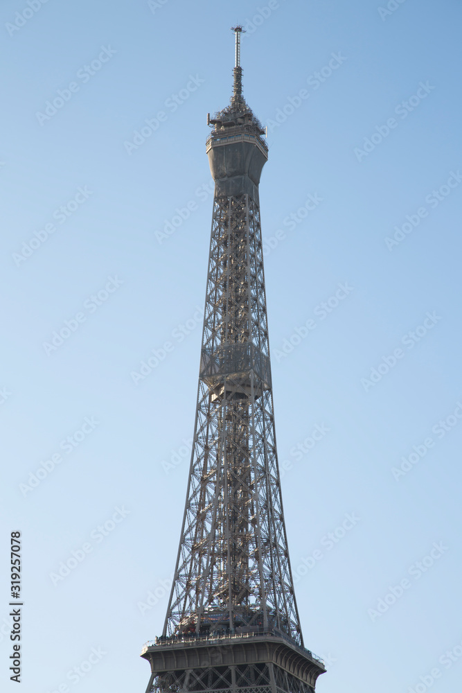 Closeup of Eiffel Tower, Paris