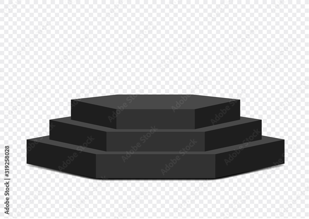 Mock up Realistic Empty Geometric Shelf for interior to Show Product and shadow on Transparent background. Pedestal Design illustration Mock up Realistic Empty Geometric Shelf for interior to Show Product and shadow on Transparent background. Pedestal Design illustration