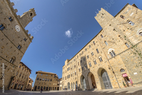 View of the Piazza dei Priori in Volterra photo