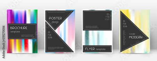 Flyer layout. Black excellent template for Brochur