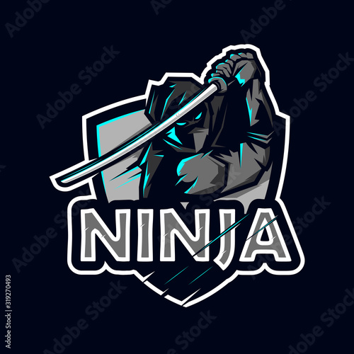 Ninja Gaming Logo Vector