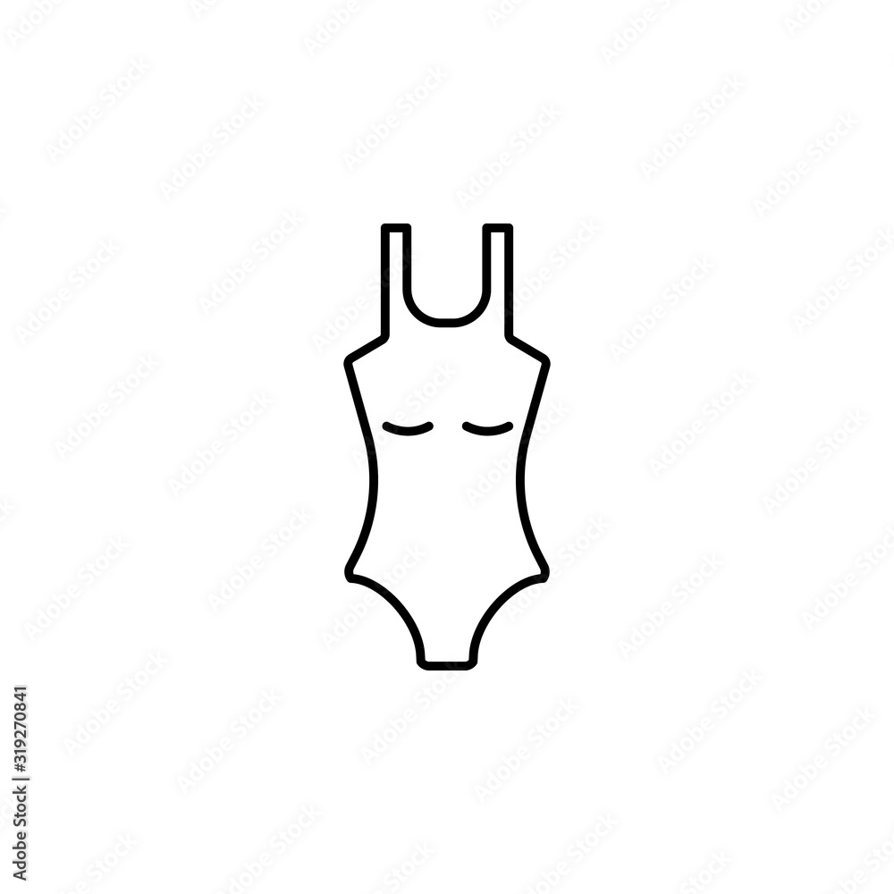 swim wear, garment, swimsuit, clothing line icon on white background swim wear, garment, swimsuit, clothing line icon on white background