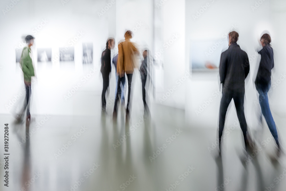 Plakat people in the art gallery center