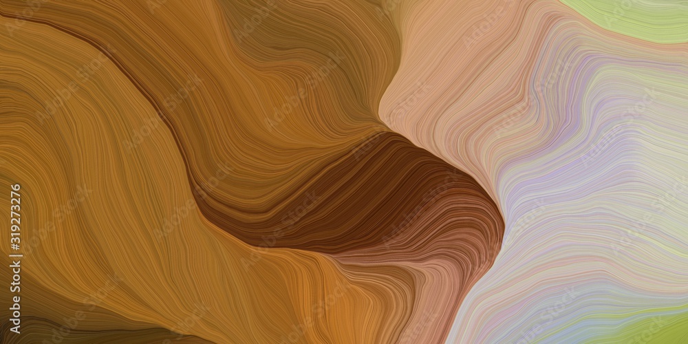 card, poster or canvas design with modern soft swirl waves background illustration with brown, ash gray and dark khaki color card, poster or canvas design with modern soft swirl waves background illustration with brown, ash gray and dark khaki color
