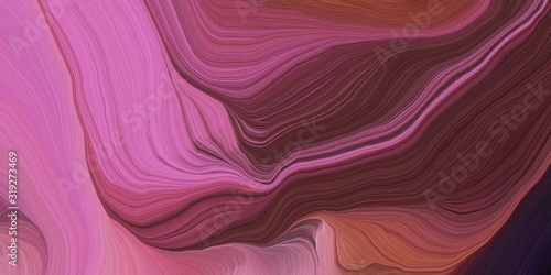 card, poster or canvas design with modern curvy waves background illustration with dark moderate pink, pale violet red and old mauve color