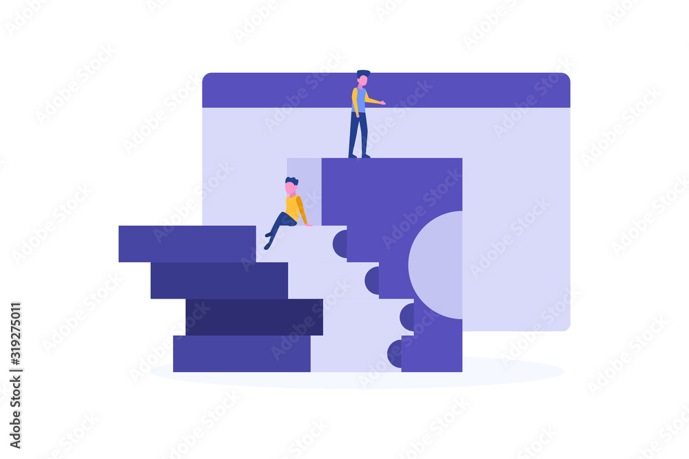 online library illustration concept for web landing page template, banner, flyer and presentation online library illustration concept for web landing page template, banner, flyer and presentation