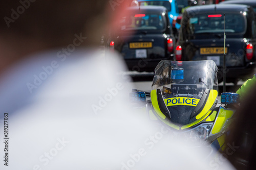 Police bike in London