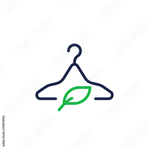 Slow fashion line icon. Eco tested sign. Fair trade symbol. Vector